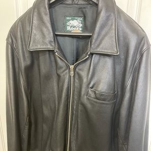 Vintage leather Roots jacket